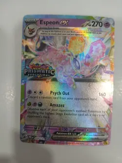 Espeon ex 034/131 Prismatic Evolutions Stamped Promo Pokemon Card 2025 NM - Image 1
