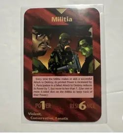Drug Companies Card INWO Illuminati New World Order Assassins Game AND Militia - Image 2