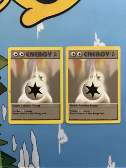 2x Double Colorless Energy Pokemon Base Set 2 124/130 Pokemon Card - Image 1