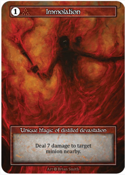 Sorcery Contested Realm Alpha - Immolation - FOIL Unique 1 of 248 - Image 1