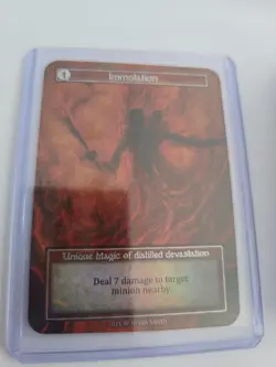 Sorcery Contested Realm Alpha - Immolation - FOIL Unique 1 of 248 - Image 2