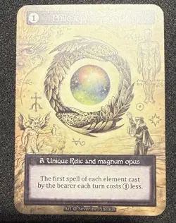 Philosopher’s Stone - Alpha Nonfoil Unique - Sorcery Contested Realm - NM/MT - Image 1