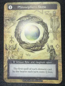 Philosopher’s Stone - Alpha Nonfoil Unique - Sorcery Contested Realm - NM/MT - Image 2