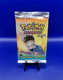 Gym Heroes 1st Edition Booster Pack 20.68g Factory Sealed Brock Pokemon WOTC New - Image 1