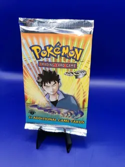 Gym Heroes 1st Edition Booster Pack 20.68g Factory Sealed Brock Pokemon WOTC New - Image 3
