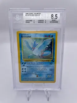 Articuno - BGS 8.5 NM/MT+ (Subs 9-9-9-8) - 1999 WOTC Pokemon Fossil - Holo #2 - Image 1