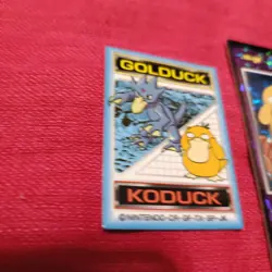 1998 Japanese Pokemon Meiji movie promo holo rare Psyduck Set - Image 2