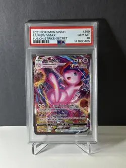 Pokemon 2021 Mew VMAX Fusion Strike Secret Rare Alt Art Holo 269/264 PSA 10 - Image 1