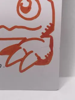 Digimon Agumon Sketch On Blank Card By Kouki Saitou - Image 4
