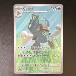 Pokemon Golurk Sv: Black Bolt 123/086 Illustration Rare Holo English 2025 160 HP - Image 1
