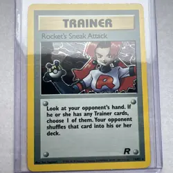 Pokemon Rocket’s Sneak Attack Holo Rare #16/82 - Team Rocket Good Condition - Image 1