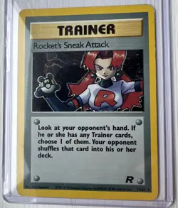 Pokemon Rocket’s Sneak Attack Holo Rare #16/82 - Team Rocket Good Condition - Image 2
