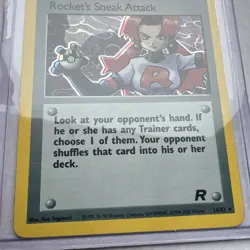 Pokemon Rocket’s Sneak Attack Holo Rare #16/82 - Team Rocket Good Condition - Image 3