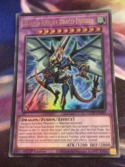 Yu-Gi-Oh! TCG Dragon Knight Draco-Equiste GFTP-EN093 Ultra Rare NM/M - Image 1