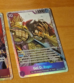 ONE PIECE CARD GAME HOLO CARTE FRANCAISE Gol D Roger SR OP13-064 SR FR NM - Image 1