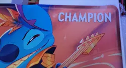 Disney Lorcana TCG Official Playmat Stitch Rock Star Championship Prize - Image 2