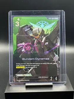 Gundam Card Game Gundam Dynames ST07-005 LR+ English - Image 1