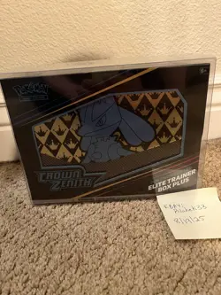 Pokemon Center Exclusive Crown Zenith ETB Elite Trainer Box Plus Factory Sealed - Image 1