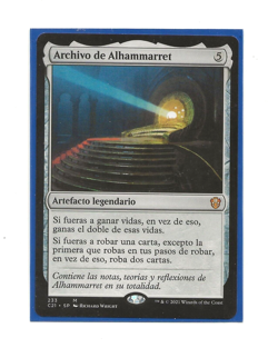 ALHAMMARRET'S ARCHIVE MTG Spanish NM Magic Commander Strixhaven C21 - Image 1