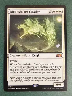 MTG Magic Moonshaker Cavalry Wilds of Eldraine Promo Pack NM - Image 1