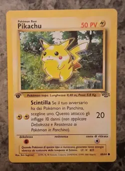 Pokemon TCG Pikachu Jungle 60/64 Regular 1999-2000 Wizards Base Set Copyright... - Image 1