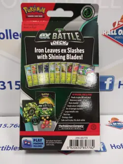 2024 POKEMON IRON LEAVES EX BATTLE DECK! - Image 3