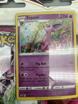 Pokemon TCG Sword & Shield Fusion Strike 3-Pack Blister Eevee & Espeon Set Of 2 - Image 2