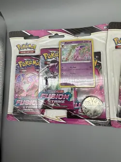 Pokemon TCG Sword & Shield Fusion Strike 3-Pack Blister Eevee & Espeon Set Of 2 - Image 3