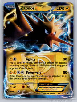 Zapdos EX - 48/135 - Pokemon TCG Plasma Storm Black & White LP 002 - Image 1