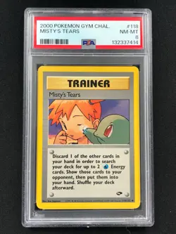 Pokemon 2000 Misty's Tears 118/132 PSA 8 - Image 1