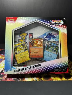 Pokemon TCG SV8.5 Prismatic Evolutions Poster Collection Box Factory Sealed - Image 1