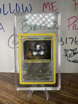 ✨ Magneton, “DOUBLE” HOLO Error, Neo Revelation 10/64, Pokemon ✨ - Image 1
