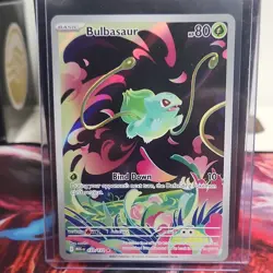 Pokemon Bulbasaur Illustration Rare Full Art Holo 133/132 Me01: Mega Evolution - Image 1