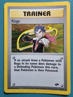 Pokemon Card Gym Challenge Rare Holo Koga 19/132 Wotc Vintage Lp-mp - Image 1