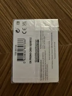 Pokemon Center Squirtle 007/165 Exclusive Sealed 151 Stamped Promo Reverse Holo - Image 2