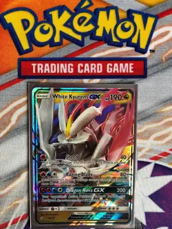 Pokemon - White Kyurem GX - 48/70 - SM Dragon Majesty - Half Art - Image 1