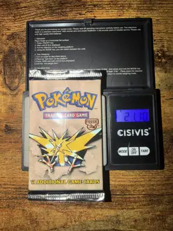 Pokemon Booster Pack Fossil Factory Sealed Mint Condition WOTC Zapdos 21.10g - Image 1