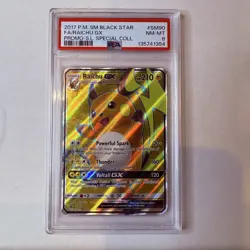 Raichu GX Black Star Promo SM Promos PSA 8 NM MINT SM90 - Image 1