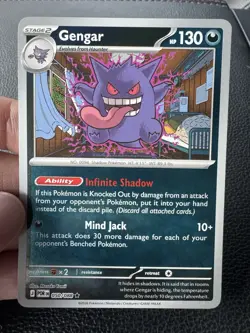 Gengar 050/088 Perfect Order Reverse Holo English Rare Pokemon Card IN HAND - Image 2