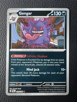 Gengar 050/088 Perfect Order Reverse Holo English Rare Pokemon Card IN HAND - Image 3