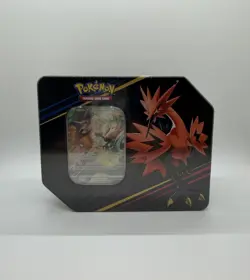 Pokemon TCG Crown Zenith Galarian Zapdos Factory Sealed 5-Pack Tin - Image 1