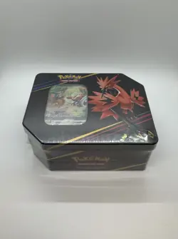Pokemon TCG Crown Zenith Galarian Zapdos Factory Sealed 5-Pack Tin - Image 5