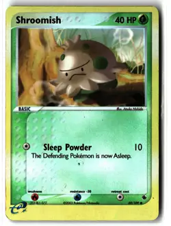 Shroomish ⭐ 69/109 Reverse Holo Common Ruby & Sapphire 2003 Pokemon MP - Image 1