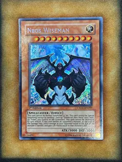 Yugioh Neos Wiseman CSOC-EN097 Secret Rare 1st Ed NM - Image 1