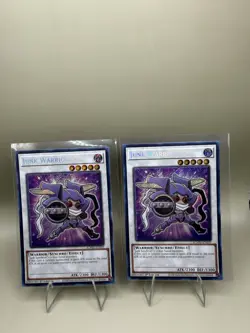 Konami Yu-Gi-Oh! TCG Junk Warrior BLMR-EN009 1st Edition Holo Lot (2 Cards) - Image 1