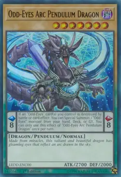 Yugioh! LP Odd-Eyes Arc Pendulum Dragon - LEDD-ENC00 - Ultra Rare - 1st Edition - Image 1