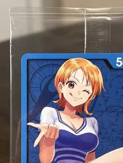 One Piece TCG! Nami P-117 Post-Errata Promo NM ENGLISH SEALED PACK - Image 2