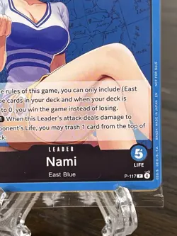 One Piece TCG! Nami P-117 Post-Errata Promo NM ENGLISH SEALED PACK - Image 5