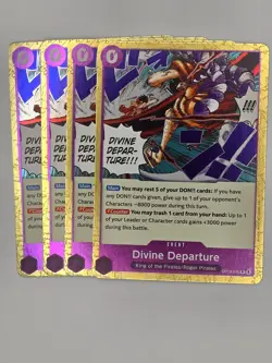 One Piece TCG Card - (Playset) - 4x OP13-076 - Divine Departure - Rare - Eng - Image 1