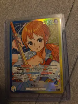 Bandai One Piece CCG Nami Leader OP11-041 A Fist of Divine Speed Foil Alt Art - Image 1